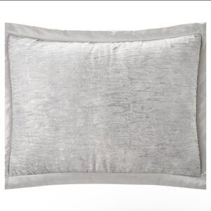 Hudson Park Gray Pillow Soft Textured Bedding